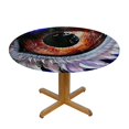 thumbnail image 3 of Orinice Bird Eye Close-Up Round Table Cover Stain Resistant Washable Indoor Outdoor Tablecloth Kitchen Dining Wedding Parties Picnic Camping 100% Polyester Fiber 38-42, 3 of 8