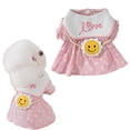 thumbnail image 1 of Vestido para perros Vestidos para cachorros suaves y transpirables Vestido elegante de princesa floral para mascotas con flores para perros pequeños (rosa), 1 of 6