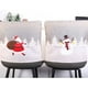 thumbnail image 5 of Kearding Funda para silla de Navidad, funda elástica Universal para taburete, decoraciones para habitación, fundas estampadas con muñeco de Kits de decoración para fiestas Muñeco de nieve, 5 of 6