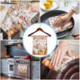 thumbnail image 3 of Orange Blue Fall Kitchen Towels Set of 4, Water Absorbent Dish Towel, Thanksgiving Pumpkins Botanical Vintage Decorative Hand Towels - Quick Drying Cloth for Cooking Baking, 18x28 Inch, 3 of 8