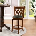 thumbnail image 2 of Boraam Cathedral Counter Height Swivel Counter Stool - Cherry Finish, 2 of 5
