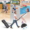 thumbnail image 6 of Portable Basketball Hoop Outdoor, SEGMART 4.9Ft-10Ft Height Adjustable Swimming Pool Basketball Hoop Goal System with PE Backboard for Kids Youth Adults Play in Backyard/Courts/Indoor, 6 of 10
