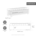 thumbnail image 4 of S-HOME 60.2 Inch Wide Chenille Upholstered Storage Bench With Tufted Flip-Top Design For Living Room And Bedroom Use，Black, 4 of 8