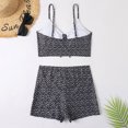 thumbnail image 6 of Two Piece Swimsuits for Women Boho Floral Print Swimsuit Drawstring Tank Swimwear Tummy Control Boyshorts Swimsuits, 6 of 8