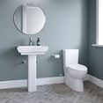 thumbnail image 3 of Proflo Pf1181 22-7/8" Rectangular Vitreous China Pedestal Bathroom Sink - White, 3 of 3