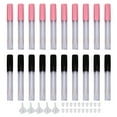 thumbnail image 1 of 20 tubos de brillo de labios vacíos, contenedores transparentes mini rellenables para bálsamo labial con cepillo de varilla, 1 of 10