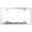 Chrome, variant on Dodge Challenger Laser Etched Logo Wide Body License Plate Frame (Chrome)
