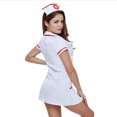 thumbnail image 5 of Conjunto de lencería Conjunto de de enfermera Disfraz de uniforme de enfermera traviesa Hugtrwg para mujer Blanco T L, 5 of 5