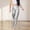 Silver, variant on Ayfxijin Pants for Women Faux Leather Pants High Waisted Straight Leg Shinny Trousers Workout Pants With Pockets