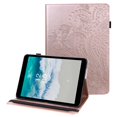 thumbnail image 1 of KAIYANG Funda para tableta con estampado de flores compatible con Nokia T10, tarjetero, soporte plegable, piel sintética, estilo elástico, Nokia T10, oro rosa, 1 of 5