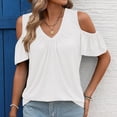 thumbnail image 2 of NJGRAE Sleeveless Tops for Women Womens Oversized T-Shirts Women's Off The Shoulder Casual T Shirt with Point Pullovers Gym Workout Fitted Tees, 2 of 9