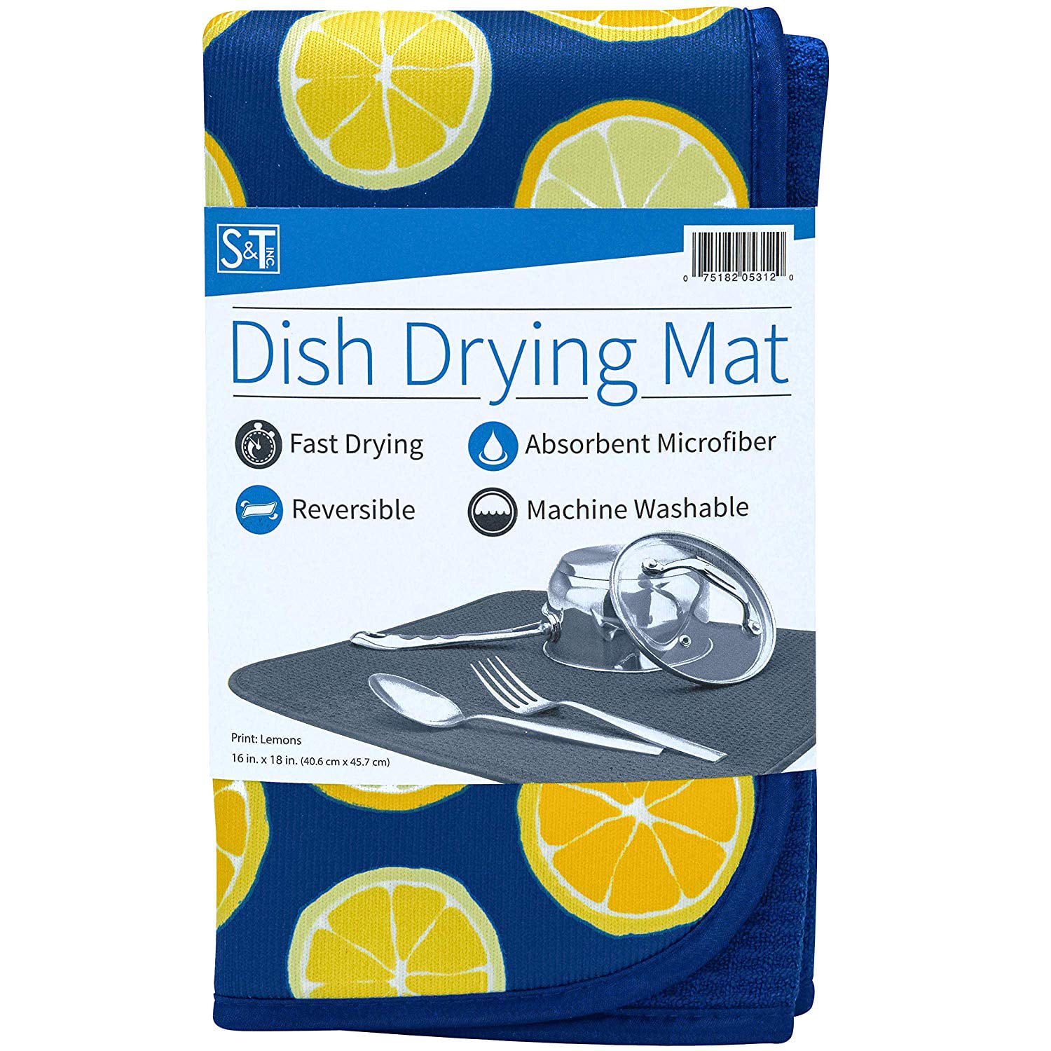 1 Dish Drying Mat Absorbent Pad Anti Skid 18x14 Draining Under Dish Glass  Rack, 1 - Fry's Food Stores