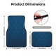 thumbnail image 5 of Fotbe Dark Blue Juego de 4 Tapetes para Auto con Estampado – Alfombrillas de Goma Reforzada, Diseño Antideslizante, Protección para Todo el Año – Vehículos, Autos, Camionetas y SUVs, 5 of 7