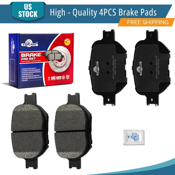 YXPCARS D817: 4PCS Front Ceramic Brake Pads for Scion tC 2005-2010 Toyota Celica 2001-2005 All Models 2000 4 WHEEL DISC