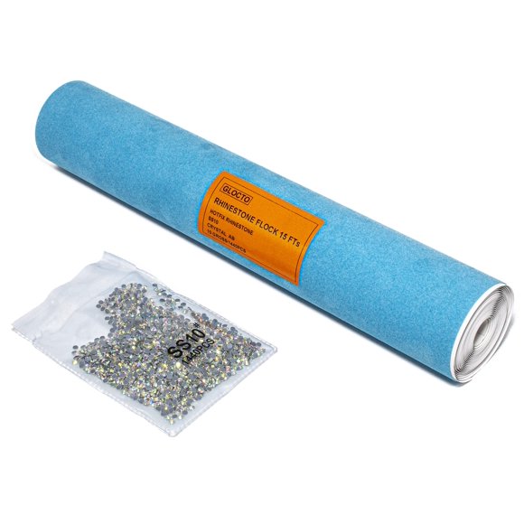 Rollo de flock para strass GLOCTO 30 x 4,5 m Hotfix SS10