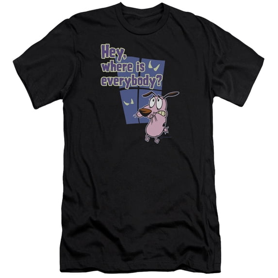 Courage - Where Is Everybody - Premium Slim Fit Short Sleeve Shirt - Large