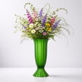 thumbnail image 6 of Japceit Rippled Vase, Floral Decor Tabletop Vase, Bedroom Home Flower Arrangement, Roman Style Ribbed Glass Vase, Modern Centerpiece, 6 of 7