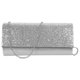thumbnail image 2 of Women's Sequin PU Evening Clutch Bag – Stylish Silver Handbag for Weddings, Parties & Banquets – Elegant Design with Ample Storage for Essentials, 2 of 5
