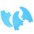 thumbnail image 3 of Nylon Plastic Surfboard Fins, Durable Blue Surfboard Fins Stable  for Beach, 3 of 7