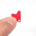 thumbnail image 4 of 100 Uds cola de pez de plástico para cuchara señuelos de pesca lentejuelas de corazón rojo (12mm), 4 of 4