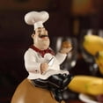 thumbnail image 5 of French Decorative Chef Figurine Ornaments - 3D Resin Home Decoration for Gourmet Kitchen Decorations & Collectible Housewarming, 5 of 6