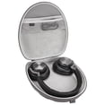 thumbnail image 3 of Geekria PRO Headphones Case Compatible with B&O Beoplay H95, H9, H9 3rd Gen, H9i, H8, H7 H6, H4, H2 Case, Replacement Hard Shell Travel Carrying Bag with Cable Storage (Silver), 3 of 6