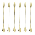 thumbnail image 1 of Bar Spoons Stainless Steel Professional Cocktail Mixing Spoon Bar Tool Japanese Style Teardrop, 1 of 5
