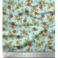 thumbnail image 1 of Soimoi Feuilles de Tissu & Tissu Imprimé Artistique Floral 1 Yard 42 Inch Wide, 1 of 1