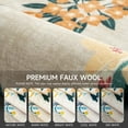 thumbnail image 4 of Wondo 5x8 Washable Floral Rug, Bright Floral Pattern Bohemian Rug for Bedroom, Low Pile Non-Slip Decorative Rug for Living Room, Kids Room, Office, Dining Room, Tan, 4 of 8