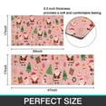 thumbnail image 7 of Pink Christmas Santa Pattern Kitchen Rugs Sets Of 2,Anti Fatigue Kitchen Mat Rugs Non Slip Washable,Decorative Kitchen Floor Mats for Kitchen,Sink,Laundry,17"x30"+17"x47", 7 of 7