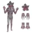 thumbnail image 1 of Demogorgon Costume Halloween Party Scary Cosplay Flower Monster Jumpsuit Set for Kids Adults, 1 of 5