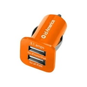 id America - Car power adapter - 2.1 A - 2 output connectors (USB) - orange