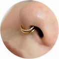 thumbnail image 1 of 16G Septum Ring Hinged Septum Clicker Nose Ring Septum Piercing Jewelry, 1 of 5