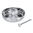 thumbnail image 2 of Stainless Steel Piglet Feed Bowl, Piglet Feeding Trough, Anti-Rust Solid Durable Pig Feeding Food Container With Metal Groove Rod, 2 of 8