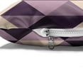 thumbnail image 4 of Geometric Pet Bed, Abstract Triangles with Dark and Pale Color Shades, Chew Resistant Pad for Dogs and Cats Cushion with Removable Cover, 24" x 39", Dark Purple Lilac, by Ambesonne, 4 of 4