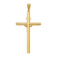 thumbnail image 3 of FJC Finejewelers 14k Two-tone Gold Polished Crucifix Charm, 3 of 7