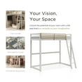thumbnail image 5 of Furniture of America Two-Tone Kids Metal Twin Loft Bed with Guardrails, Grey and Gold, 5 of 9