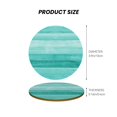 thumbnail image 5 of Xecao Teal Turquoise for MDF Cork Coaster 4 Pcs,Drink Coasters,Suit for House Warming Gifts New Home ,Coffee Table Decor-Round Shape, 5 of 7