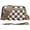 Caramel Checkboard, variant on Checkered Wristlet wallets for women Nylon Quilted Wallet with 4 Zippers,Travel Credit Card,Holder Cell Phone Organizer