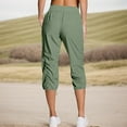 thumbnail image 3 of BLVB Women's Cargo Capris Hiking Pants Lightweight Quick Dry Outdoor Athletic Travel Cropped Pants Casual Loose Comfy with Pockets, 3 of 6