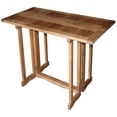 thumbnail image 2 of Teak Wood Hatteras Rectangular Folding Outdor Patio Bar Table, 56 x 28 Inch, A-Grade Teak Wood, 2 of 5