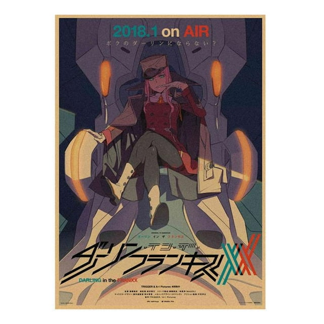 Póster mural con imagen de Darlings In The Franxxs Anime H