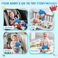 thumbnail image 4 of Juguete Colgante Sensorial de Cangrejo de Peluche para Asiento de Coche para Bebés, 4 of 7