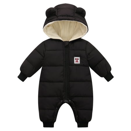 

Baozhu Baby Unisex Cartoon Ear Hooded Winter Jumpsuit Coat Puffer Snowsuit Outerwear