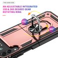 thumbnail image 5 of Dteck Case for Samsung Galaxy Z Flip4 5G,Shockproof Rugged Kickstand Case Ring Holder Lighweight Cover for Galaxy Z Flip 4 (2022),Rosegold, 5 of 9