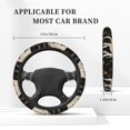 thumbnail image 3 of XMXT Cartoon Animal Skeleton Steering Wheel Cover, Elastic Non-Slip Universal Fit Car Decor Accessories Protector for Auto SUV Trucks, 3 of 8