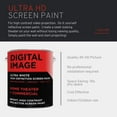 thumbnail image 3 of Projector Screen Paint - High Definition, 4K, Ultra White - Gallon, 3 of 5
