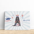 thumbnail image 3 of Happy 4th of July Patriotic Afghan Hound Marching Band Uniform Balloons Fireworks Horizontal Matte Canvas Poster Dog Lover Wall Art Home Decor - 13009, 3 of 5