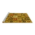 thumbnail image 2 of Ahgly Company Machine Washable Indoor Round Persian Yellow Traditional Area Rugs, 3' Round, 2 of 4