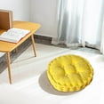 thumbnail image 4 of Coussin Rond, Coussin Tatami Épaissi Intérieur Extérieur, Jaune-13.78 Pouces, 4 of 4